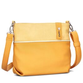 Жіноча сумка-кросбоді JANA J8 Bicolor Canvas-стиль, м'яка екошкіра, 3 літри, з двома знімними ременями (короткий та довгий), колір Sunny