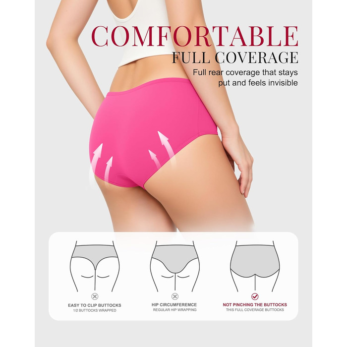 Шкарпетки жіночі бавовняні 6 шт. в упаковці, трусики-хіпстер, низька талія, еластичні, чорні (3XL)