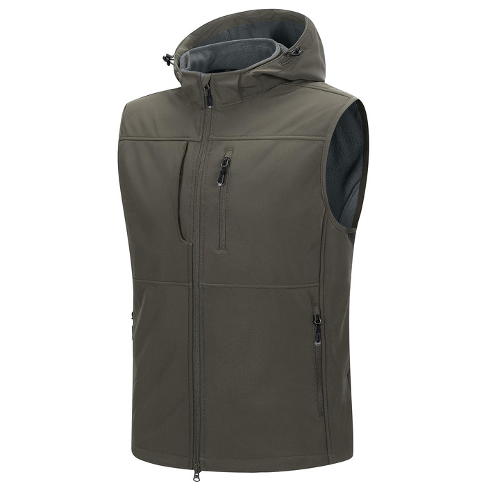 Чоловічий жилет Softshell 33,000ft водонепроникний легкий outdoor для роботи та активного відпочинку, оливковий