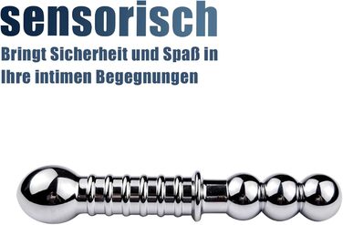 Анальний плагін з подвійним голівкою SM Metall - BDSM, еротичне рабство, дилдо, мастурбація, плагін для анального сексу, фетиш, прогресивний аналовий плагін для чоловіків, жінок, пар