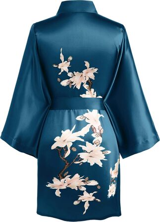 Світшот жіночий BABEYOND з квітковим принтом, легкий, сатиновий, літній, пляжний, халат-кімоно, універсальний розмір, зелений