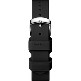 Силіконовий ремінець для жіночого смарт-годинника Timex IQ+ Move, 18 мм, чорний