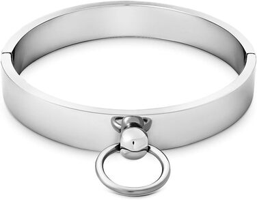 Металевий намисто-нашийник, кандал для БДСМ, іграшки для дорослих, чоловіків, жінок, пар (з кільцем O, розмір HB01, внутрішній діаметр 150 мм)