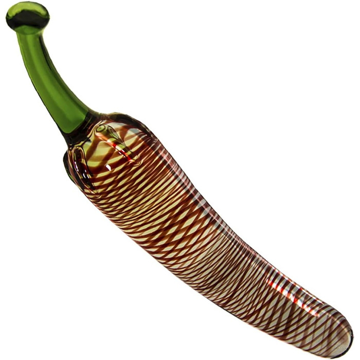 Glasdildo Glass Vibrations - Червоний Перець