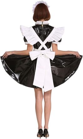 Костюм для чоловіків GOceBaby Sissi Zofen XXL: чорний, з замком, з ПВХ, для чоловіків великих розмірів