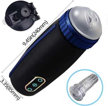 Автоматичний статевий масажер для чоловіків з режимами всмоктування - сексуальна іграшка для самостійних задоволень