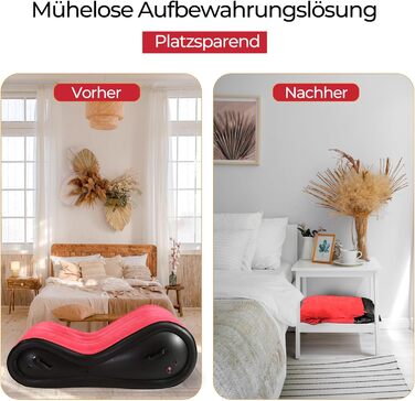 Набір інтимних аксесуарів Sex Möbel: подушка та рампи для еротичних розваг, стілець, пристосування для BDSM, з інтегрованим страподавачем.