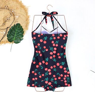 Купальник с шортами жіночий Shapewear Push-Up, спортивний цільний купальник з високою талією та бретелями, для пляжу та басейну (Розмір S, Колір F)