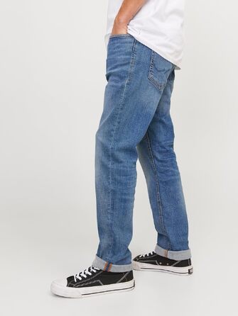 Чоловічі джинси Jack & Jones Slim Fit JJORIGINAL AM 781 синього кольору, пряма штанина, Denim