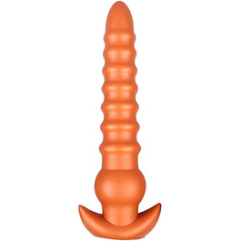 Анальний плаг Roluck з рідкого силікону з вузькою основою – іграшка для дорослих