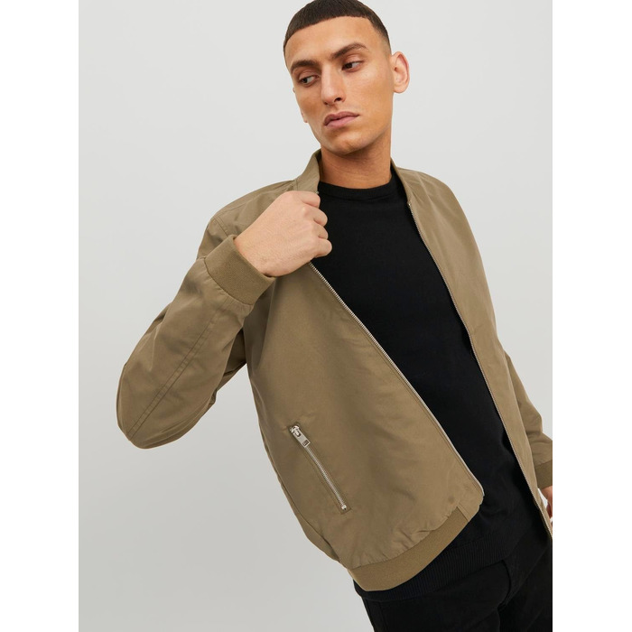 Чоловіча куртка-бомбер JACK & JONES Blousonjacke, колір Dusty Olive, розмір S