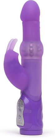 Вібратор Lovehoney Dream Rabbit - 10 функцій, обертові перлини, водонепроникний, для жінок, фіолетовий