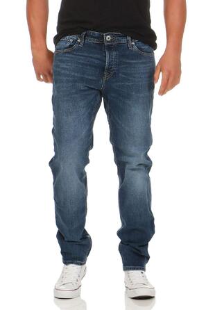 Чоловічі джинси Jack & Jones JJIMIKE Tapered Fit синього кольору, завужені, Denim (33W/34L)