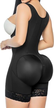 Корсет-боді YIANNA для жінок, колготки-смугаючі, колумбійський боді, модельний корсет з сталевими кісточками, чорний, розмір L 7306 XL 1