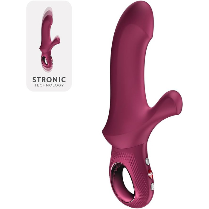Вібратор для жінок Fun Factory Bi Stronic Curve Bordeaux з G-точкою та стимуляцією клітора, 8 режимів, USB-C, водонепроникний IPX7