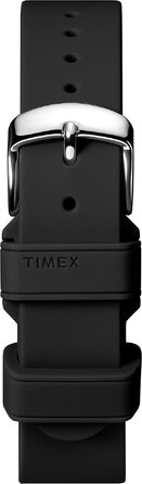 Силіконовий ремінець для жіночого смарт-годинника Timex IQ+ Move, 18 мм, чорний