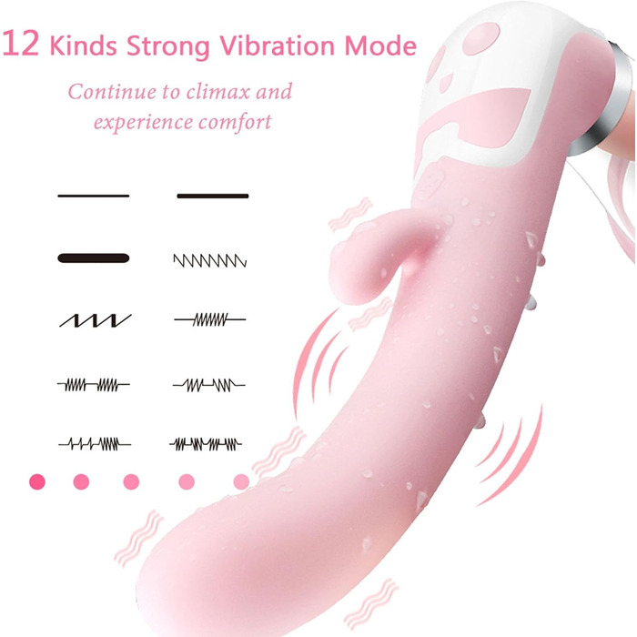 Вібратор ZWFUN для жінок 3-в-1: стимуляція сосків, клітора та G-точки. 12 режимів, вакуумна стимуляція, сексуальна іграшка для пар