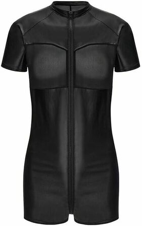 Боді чоловіче лаковане шкіряне, облягаюче, з мережею. Сексуальна білизна, комбінезон, мускульний, XXL