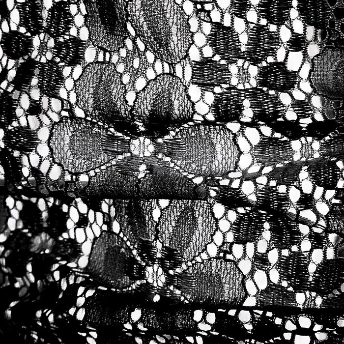 Чоловіча прозора сорочка з квітковим принтом Crongless, мереживо, застібка на ґудзики, довгі рукави, повсякденна сорочка для вечірок (XXL, чорний)