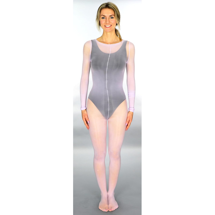 Бодісток Мона'с Чойс великого розміру (XL) з глянцевим ефектом, чоловічий боді, базова шапка (Легкий, фіолетовий)