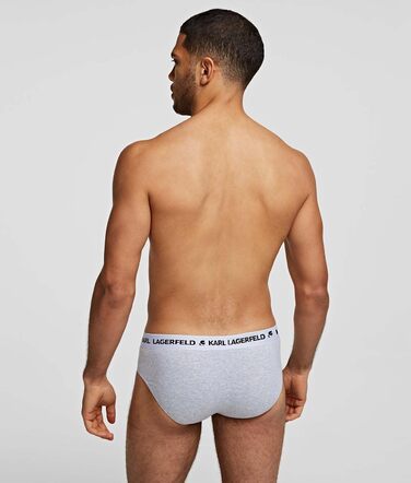 Чоловіча футболка Karl Lagerfeld з логотипом (X3), чорна (S, чорний/білий/сірий)