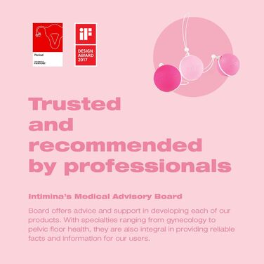 Набір Intimina Laselle Routine для тренування м'язів тазу жінок, 3 ваги для Кегеля (28г, 38г, 48г)