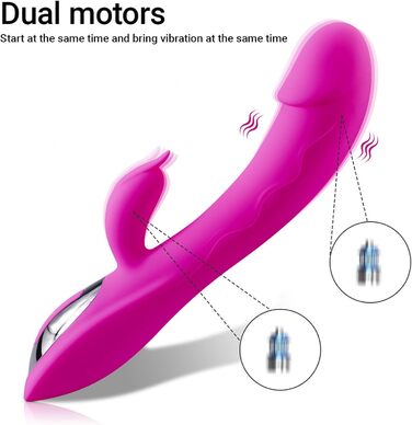 Вібратор G-Spot з силікону, 7 режимів вібрації, для жінок, чорний