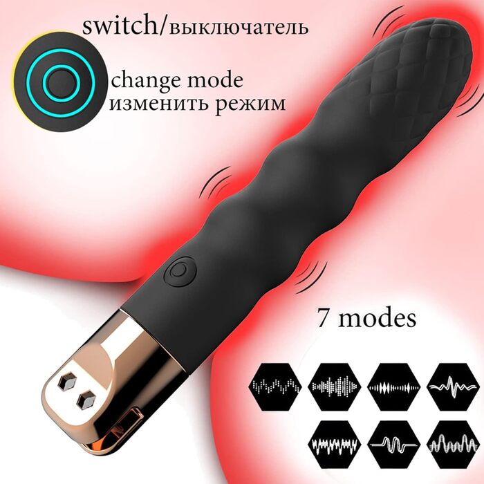 Вібратор та батіг з шкіри, флогер, 2-в-1 для еротичних ігор SM, рольових ігор та бондіджу. 10 режимів вібрації, секс-іграшки для жінок та пар