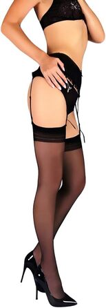 Чорні мереживні панчохи Mila Marutti для гетрів, жіночі