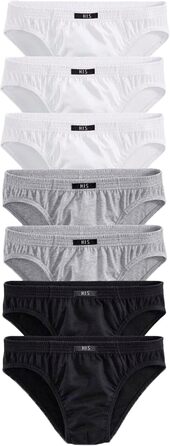 Шкарпетки чоловічі H.I.S. 7 шт. | Змінні щодня | HIS (L, 7 X Білий/Чорний/Сірий)