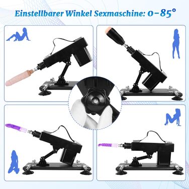 Автоматичний секс-автомат з функцією стимуляції для жінок та чоловіків, регульований вібратор з реалістичними насадками-дильдо та мастубатором, чоловічий секс-автомат з анальним дильдо для сексуальних іграшок