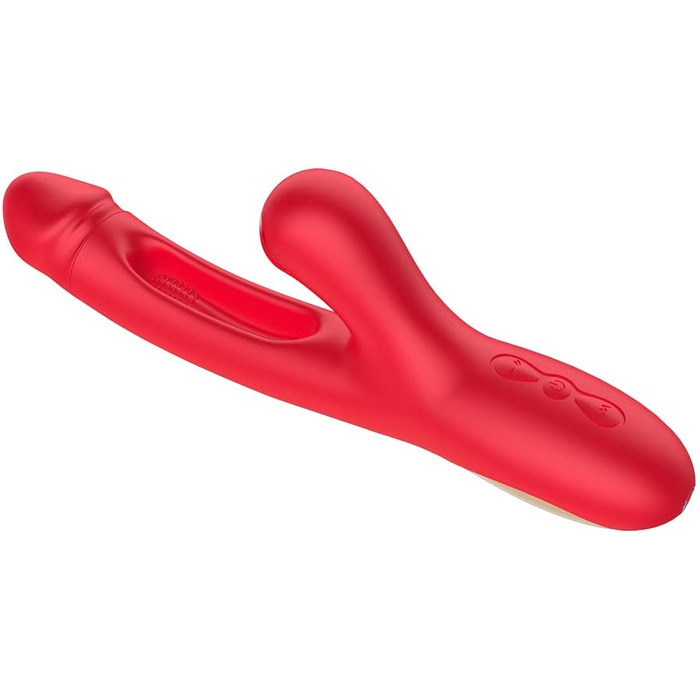 Вібратор Rabbit 2-в-1 для стимуляції вагіни та клітора, 49 швидкостей, 14 режимів вібрації, 25 см, для жінок та пар