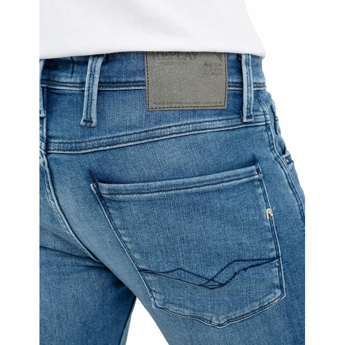 Чоловічі джинси Replay Anbass Slim-Fit з Comfort Stretch, колір Medium Blue, розмір 34W/32L