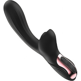 Вібратор жіночий Sexspielzeug Rabbit, 10 режимів, чорний