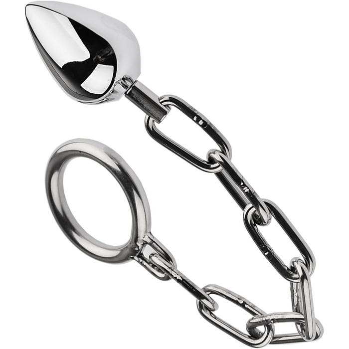 Анальні кульки та масажери для ануса з металу (3 шт.) - металевий анальний плаг, кільце для простати, масажер для чоловіків та жінок