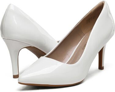 Жіночі класичні модні туфлі-човники DREAM PAIRS, білі, розмір 37 EU