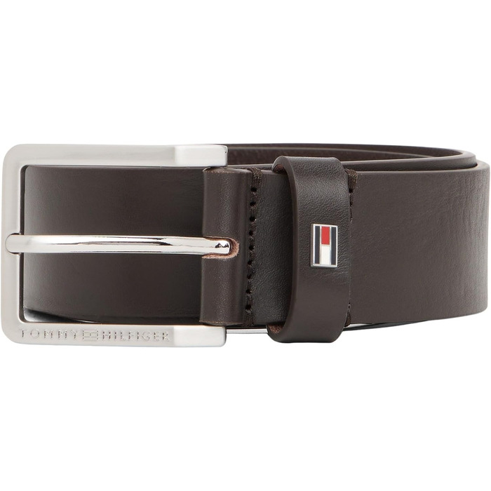 Чоловічий шкіряний ремінь Tommy Hilfiger Olivier 3.5 Ext AM0AM13755, коричневий (Testa Di Moro)