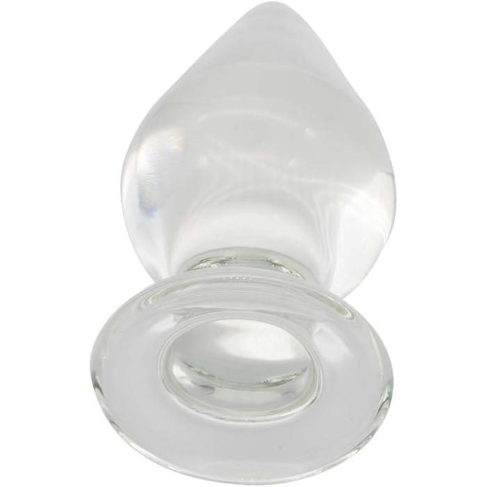 Анальний розширювач зі скляним конусом Kristall, 7.5 x 16 см для жінок та чоловіків