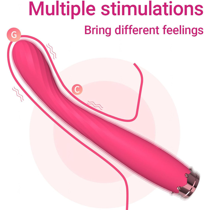 Вібратор для жінок Klitoris та G-точка, силіконовий кролик, 10 режимів вібрації, сексуальні іграшки для дорослих (рожевий)