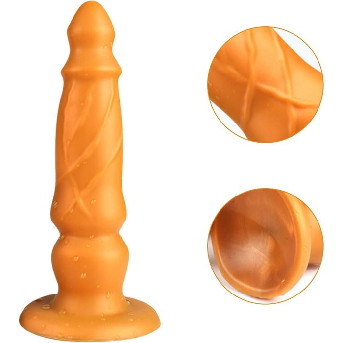 Анальний пробка з виступом, 22 см, рідке силікон, класичний ділдо з потужним присоском, гнучкий, для жінок, пар, чоловіків, Roluck (M)