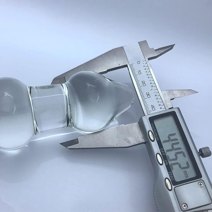 Анальний плагін зі скла ScreaAss Big Glas - великий прозорий анальний дилдо для чоловіків та жінок, 4.5/7.5/8 см