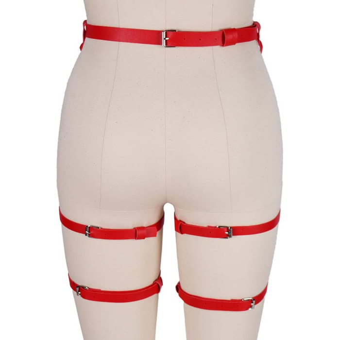 Жіночий корсет-зачіп з PU шкіри, чорний, з еластичними ремінцями, стиль панк