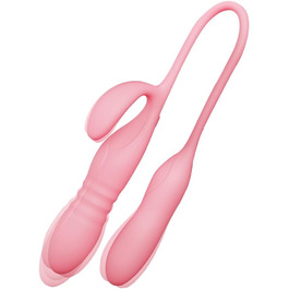 Вібратор Doppelkopf 3-в-1: анальний, кліторальний, G-точка. Силіконовий вібратор з 12 режимів та 3 телескопічними режимами.