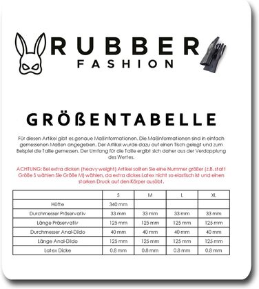 Чоловіча білизна Rubberfashion Atex Sip: короткі шорти з пеніс-холдером та висувною Дідою, чорний, 0.8 мм