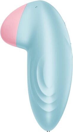 Satisfyer Tropical Tip Connect: Вібратор для клітора з Bluetooth, водонепроникний (IPX7), силіконовий, блакитний