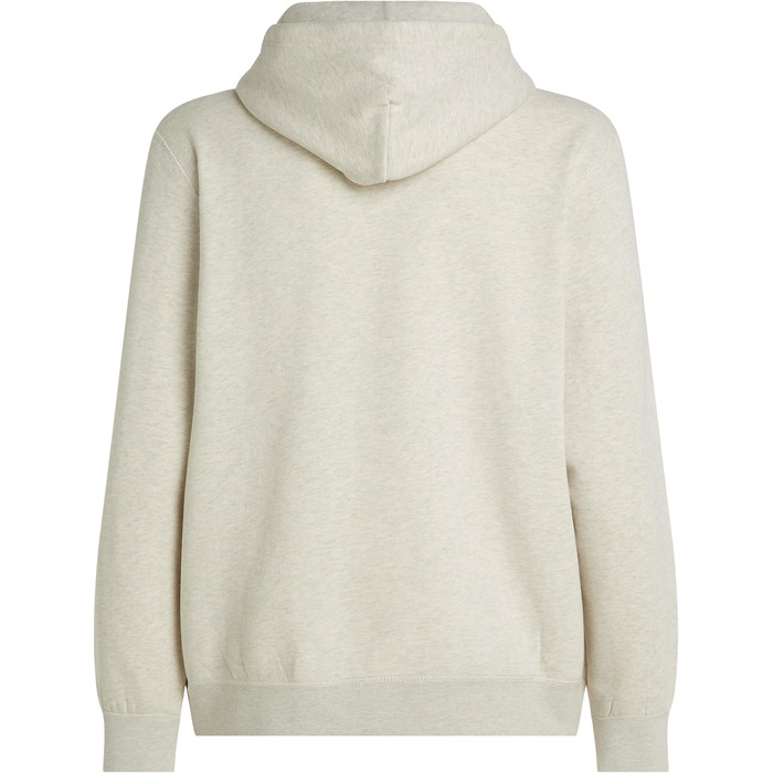 Чоловічий худі Tommy Hilfiger Seasonal Fleece з кишенею-кенгуру, бежевий (Heathered Oatmilk), розмір XXL