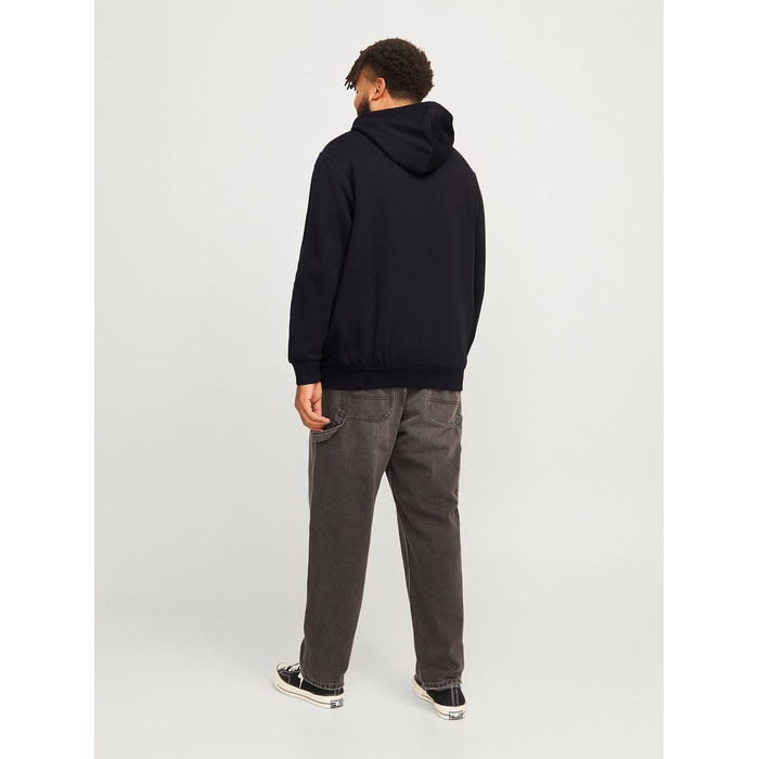 Чоловічий теплий худі з принтом JACK & JONES Basic Kapuzen Sweatshirt, колір Dusty Olive/Green, великий розмір 8XL