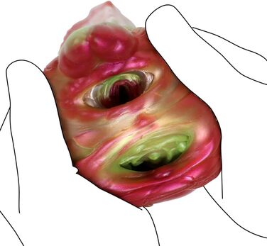 Масажер для чоловіків 2-в-1 з реалістичною силіконовою вагіною. Іграшка для дорослих, масаж пеніса, силікон.