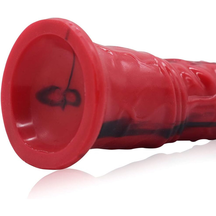 Аналдильдо Roluck 27 см для чоловіків та жінок: стимулятор G-точки, масажер простати, анальний секс-іграшка (червоний + чорний)