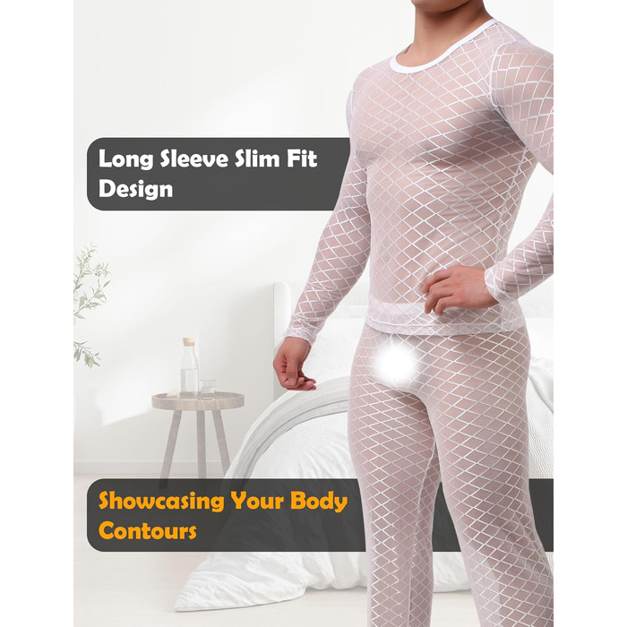 Футболка Maeau з сіткою та ромбом, прозора, спортивна, для чоловіків, розмір M-X (L, білий)